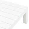 Table de jardin Blanc 78x78x31 cm Plastique 