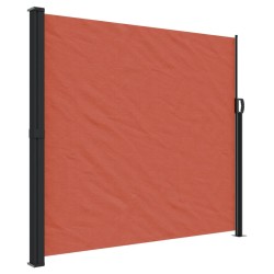 Auvent latéral rétractable terre cuite 180x600 cm 