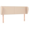 Tête de lit avec oreilles Cappuccino 147x23x78/88 cm Similicuir 