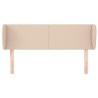 Tête de lit avec oreilles Cappuccino 147x23x78/88 cm Similicuir 