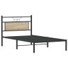 Cadre de lit sans matelas chêne sonoma 100x190 cm 