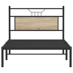 Cadre de lit sans matelas chêne sonoma 100x190 cm 