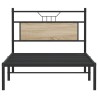 Cadre de lit sans matelas chêne sonoma 100x190 cm 