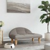 Lit pour chien taupe 70x52x30 cm tissu 