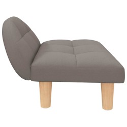Lit pour chien taupe 70x52x30 cm tissu 