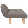 Lit pour chien taupe 70x52x30 cm tissu 