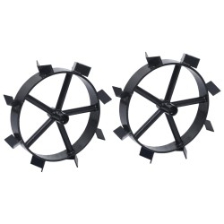 Roues métalliques pour cultivateur à essence 6,5 ch 2 pcs 