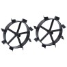 Roues métalliques pour cultivateur à essence 6,5 ch 2 pcs 