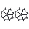 Roues métalliques pour cultivateur à essence 6,5 ch 2 pcs 