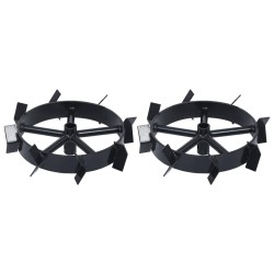 Roues métalliques pour cultivateur à essence 6,5 ch 2 pcs 