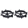 Roues métalliques pour cultivateur à essence 6,5 ch 2 pcs 