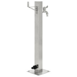 Colonne à eau de jardin carrée Acier inoxydable 65 cm 