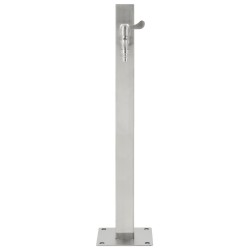 Colonne à eau de jardin carrée Acier inoxydable 65 cm 