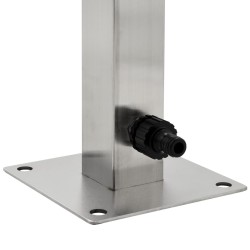 Colonne à eau de jardin carrée Acier inoxydable 65 cm 