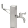 Colonne à eau de jardin carrée Acier inoxydable 65 cm 