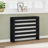 Cache-radiateur noir 104x20x82 cm bois d'ingénierie 