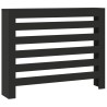 Cache-radiateur noir 104x20x82 cm bois d'ingénierie 