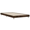 Cadre de lit sans matelas chêne fumé 90x190cm bois d'ingénierie 