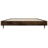 Cadre de lit sans matelas chêne fumé 90x190cm bois d'ingénierie 
