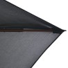 Parasol d'extérieur avec mât en bois 200x300 cm anthracite 