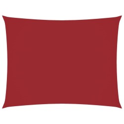 Voile de parasol tissu oxford rectangulaire 6x8 m rouge 
