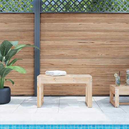 Banc de jardin 80x38x45 cm bois massif de pin 