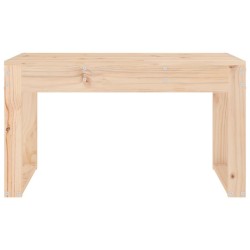 Banc de jardin 80x38x45 cm bois massif de pin 