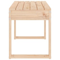 Banc de jardin 80x38x45 cm bois massif de pin 