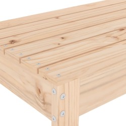 Banc de jardin 80x38x45 cm bois massif de pin 