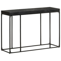 Table console Noir 110x35x76 cm Bois d'acacia et de manguier 