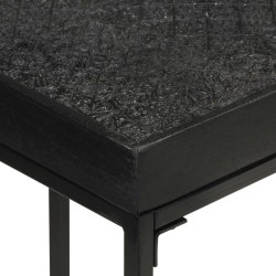 Table console Noir 110x35x76 cm Bois d'acacia et de manguier 