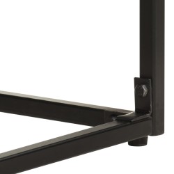 Table console Noir 110x35x76 cm Bois d'acacia et de manguier 