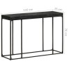 Table console Noir 110x35x76 cm Bois d'acacia et de manguier 