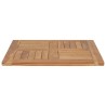 Dessus de table Bois de teck solide 60x60x2,5 cm 