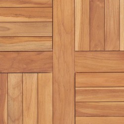 Dessus de table Bois de teck solide 60x60x2,5 cm 