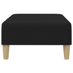 Repose-pied noir 77x55x31 cm tissu 