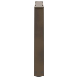 Pieds de table basse en forme de V, 2 pièces, acier naturel, 60 x (42-43,3) cm 