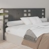 Tête de lit Gris 166x4x100 cm Bois massif de pin 
