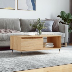Table basse Chêne sonoma 90x50x36,5 cm Bois d'ingénierie 