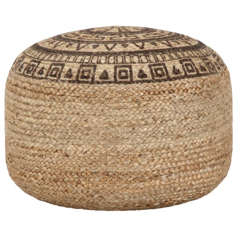 Pouf fait à la main Marron 45 x 30 cm Jute Pouf fait à la main Marron 45 x 30 cm Jute