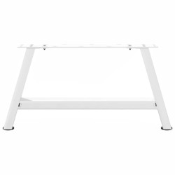 Pieds de table basse en forme de A, 2 pièces, blanc, 70 x (30-31) cm, acier 