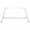 Pieds de table basse en forme de A, 2 pièces, blanc, 70 x (30-31) cm, acier 