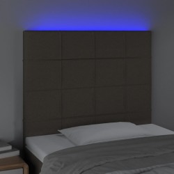 Tête de lit à LED Taupe 80x5x118/128 cm Tissu 