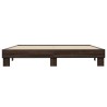 Cadre de lit sans matelas chêne marron 180x200 cm 