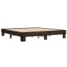 Cadre de lit sans matelas chêne marron 180x200 cm 