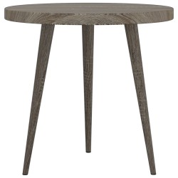Ensemble de tables d'appoint 3 pcs Gris MDF et fer 