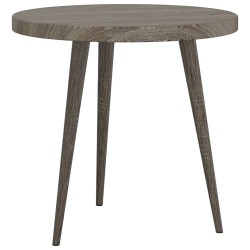 Ensemble de tables d'appoint 3 pcs Gris MDF et fer 