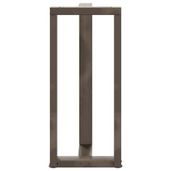 Pieds de table de bar en forme de T, 2 pièces, noir, 40 x 35 x (90-91) cm, acier 