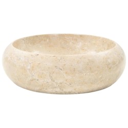 Lavabo 40 x 12 cm Marbre Crème 