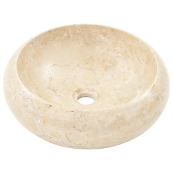 Lavabo 40 x 12 cm Marbre Crème 